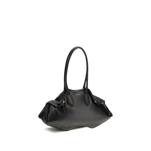 Alexander McQueen Black Calf Leather Shoulder Bag
