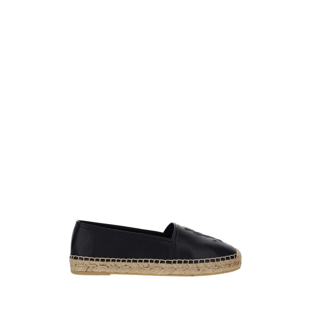Saint Laurent Black Lamb Espadrilles