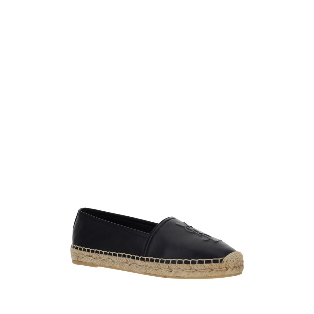Saint Laurent Black Lamb Espadrilles