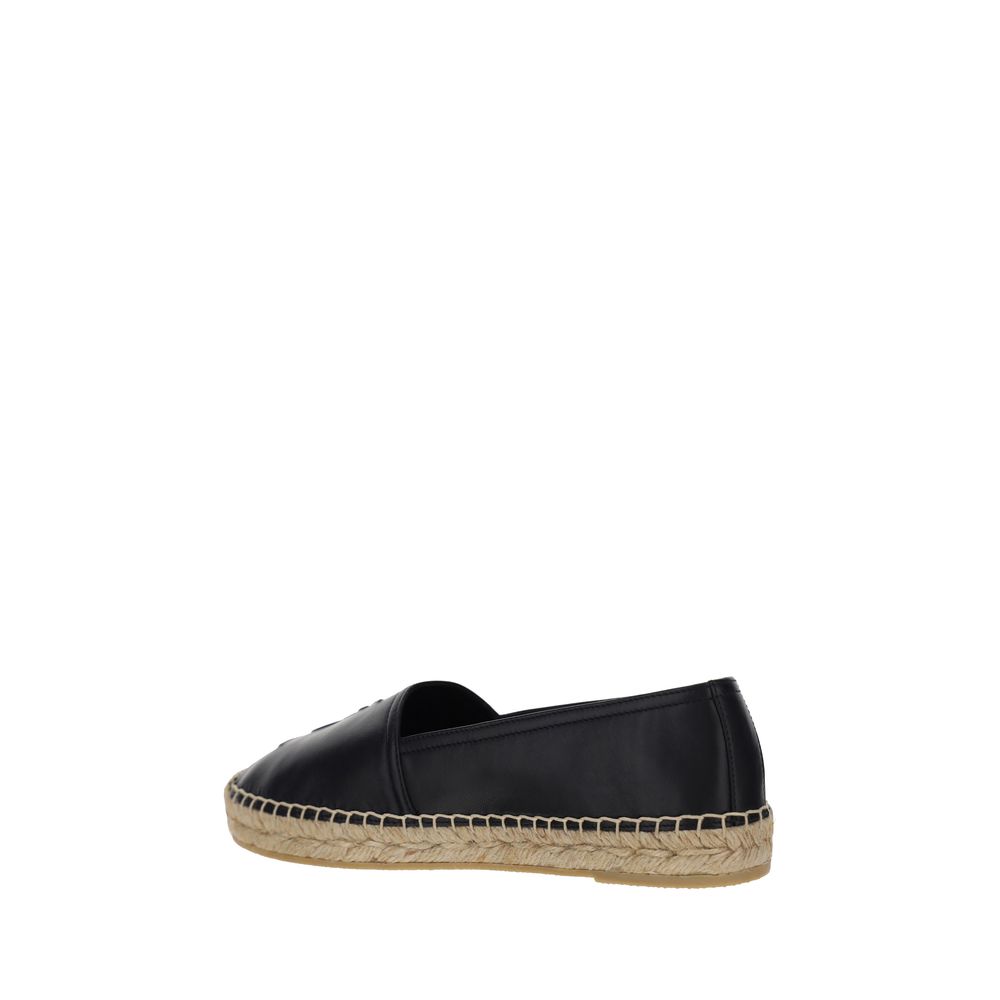 Saint Laurent Black Lamb Espadrilles