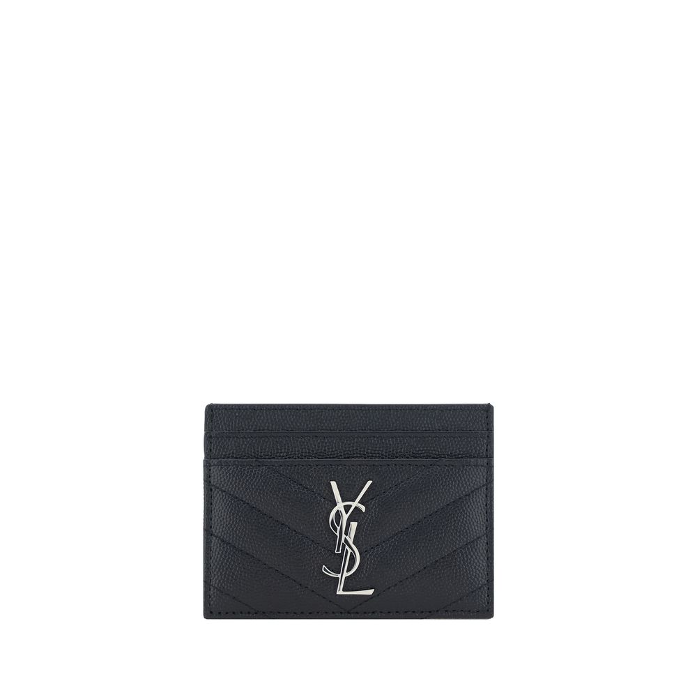 Saint Laurent Black Calf Leather Wallet