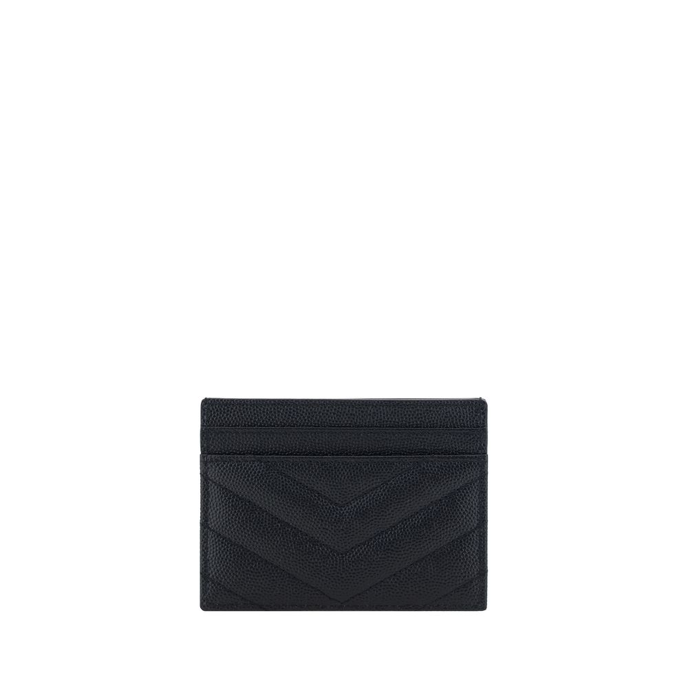 Saint Laurent Black Calf Leather Wallet