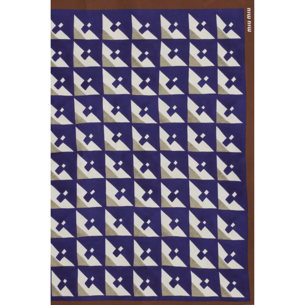 Miu Miu Multicolor Silk Scarf
