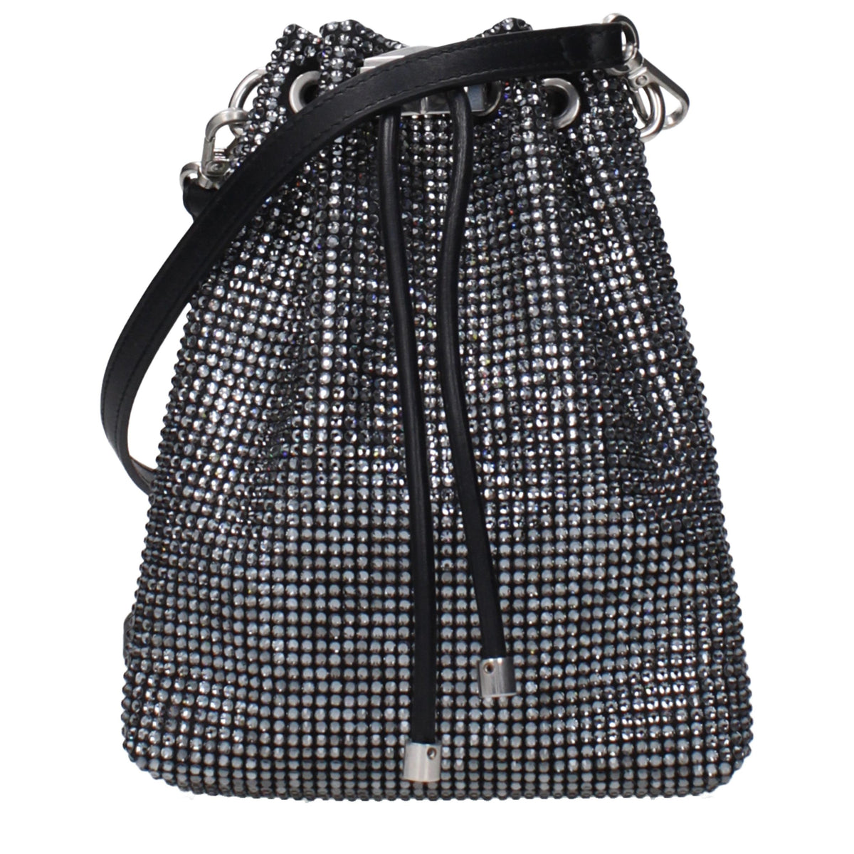 Black Satin Crossbody Bag