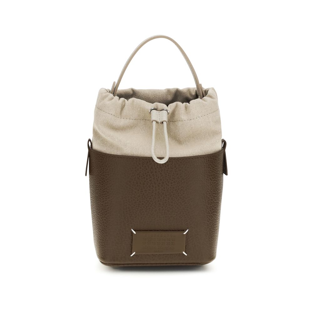 Maison Margiela Brown Calf Leather Backet Bag