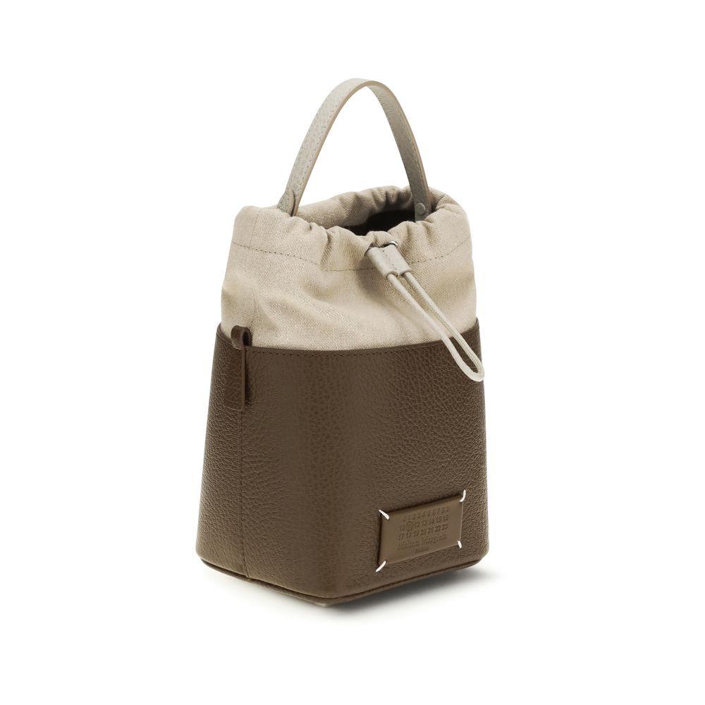 Maison Margiela Brown Calf Leather Bucket Bag