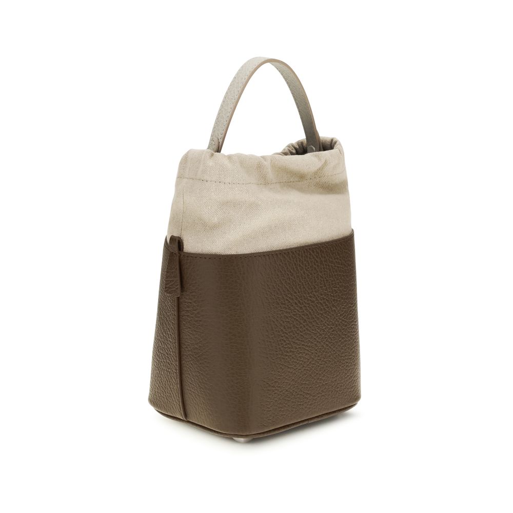 Maison Margiela Brown Calf Leather Bucket Bag
