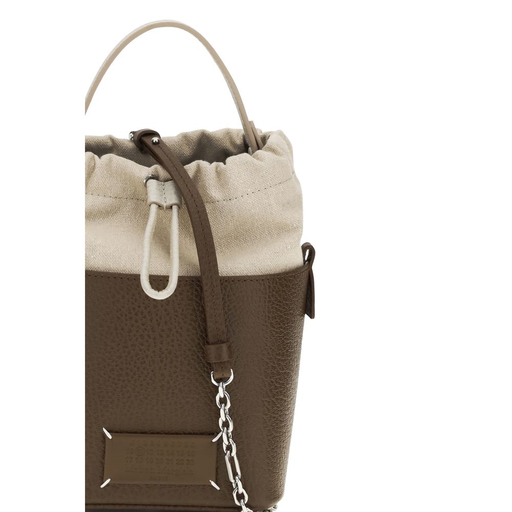 Maison Margiela Brown Calf Leather Bucket Bag