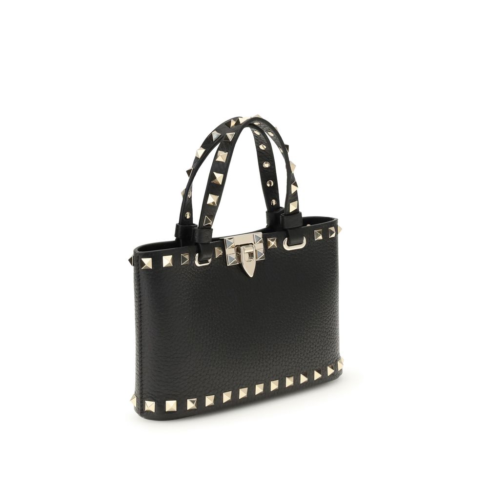 Valentino Garavani Black Calf Leather Handbag