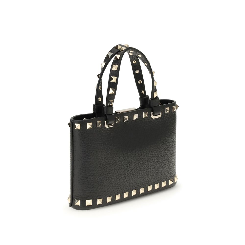 Valentino Garavani Black Calf Leather Handbag