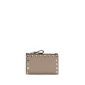 Valentino Garavani Beige Calf Leather Wallet