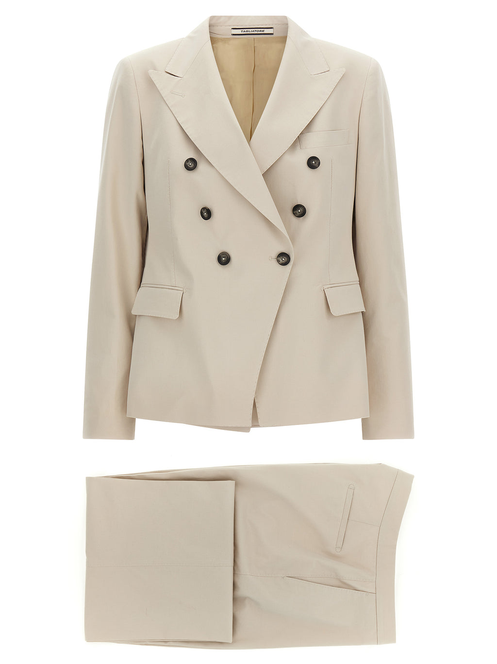 Tagliatore Beige Cotton Blazer