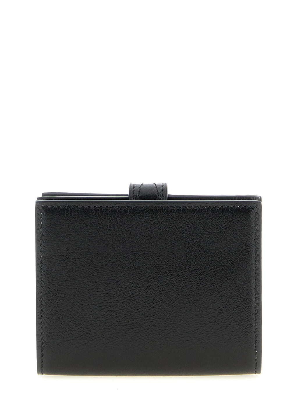 Chloé Paddington Studded Black Buffalo Leather Flap Wallet