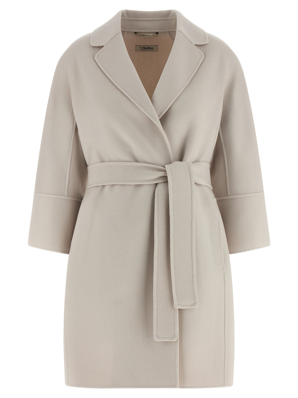 Max Mara Beige Virgin Wool Coat
