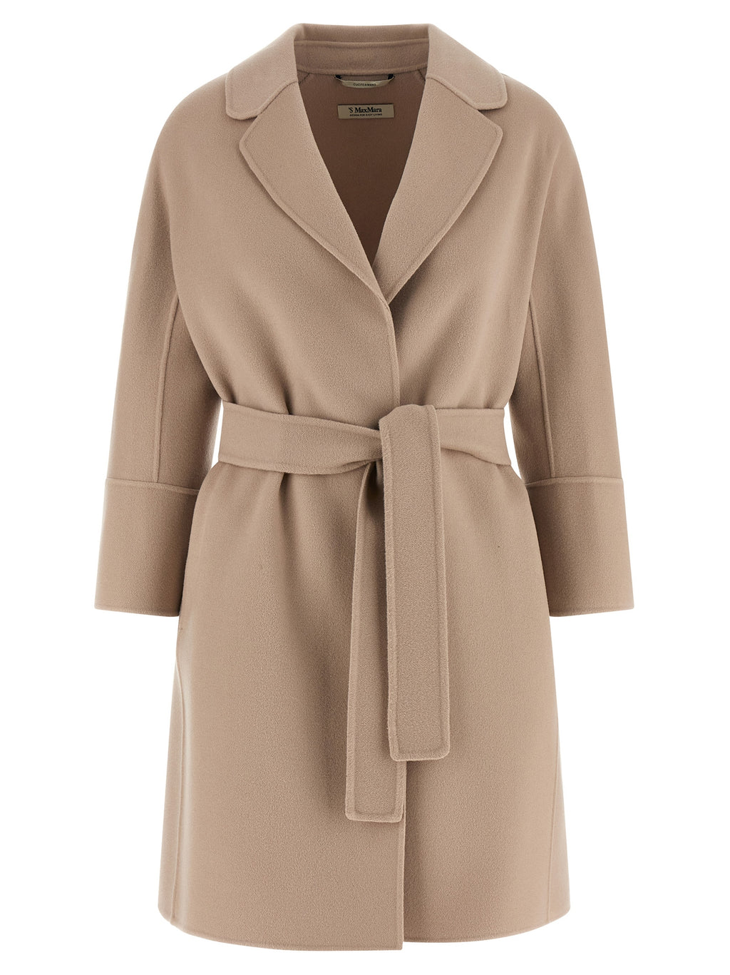 Max Mara Beige Virgin Wool Coat