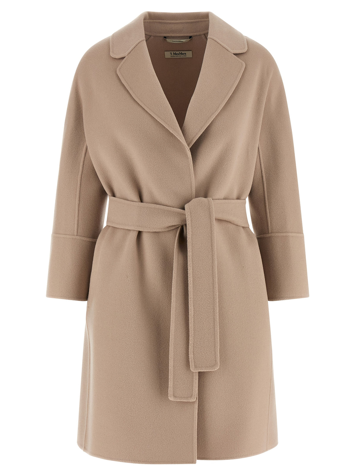 Max Mara Beige Virgin Wool Coat