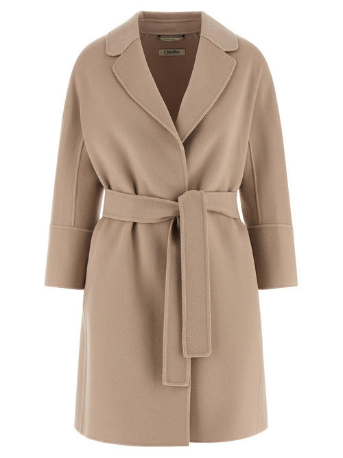 Max Mara Beige Virgin Wool Coat