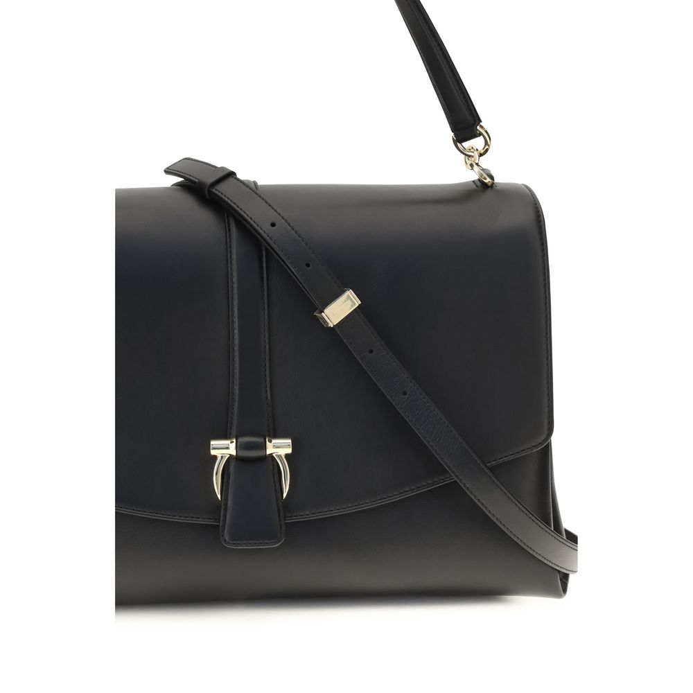 Black Calf Leather Bos Taurus Shoulder Bag