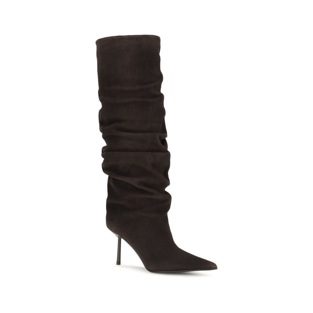LE SILLA Brown Calf Leather Boots