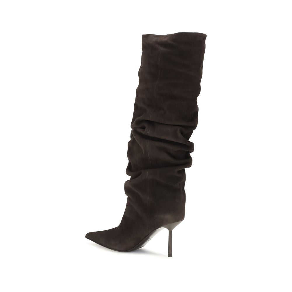 LE SILLA Brown Calf Leather Boots