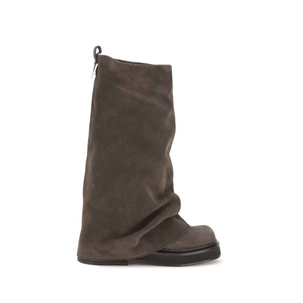 The Attico Brown Calf Leather Boots