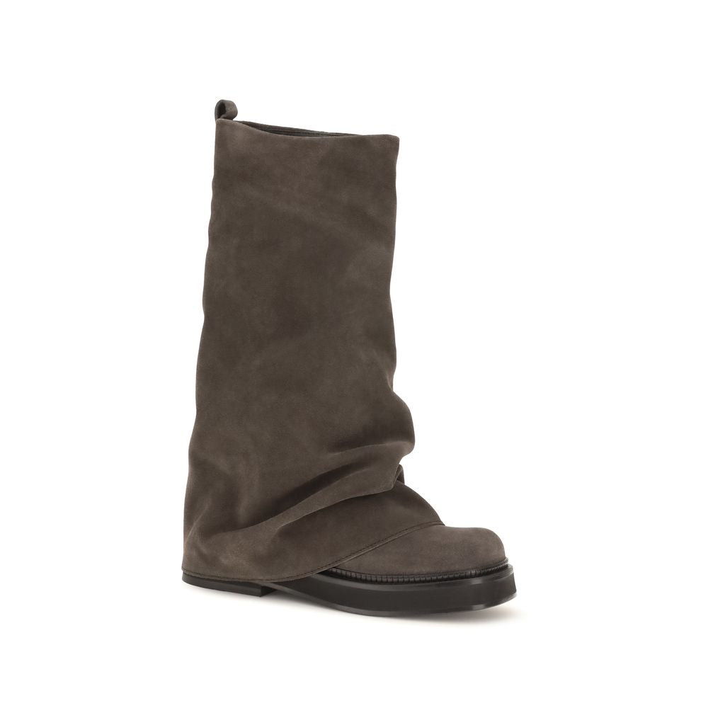 The Attico Brown Calf Leather Boots