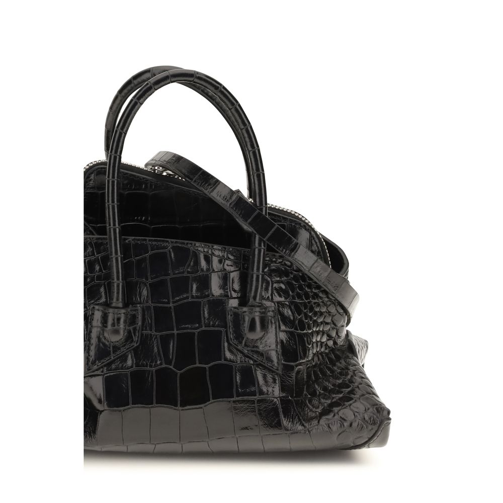 The Attico Black Calf Leather Handbag