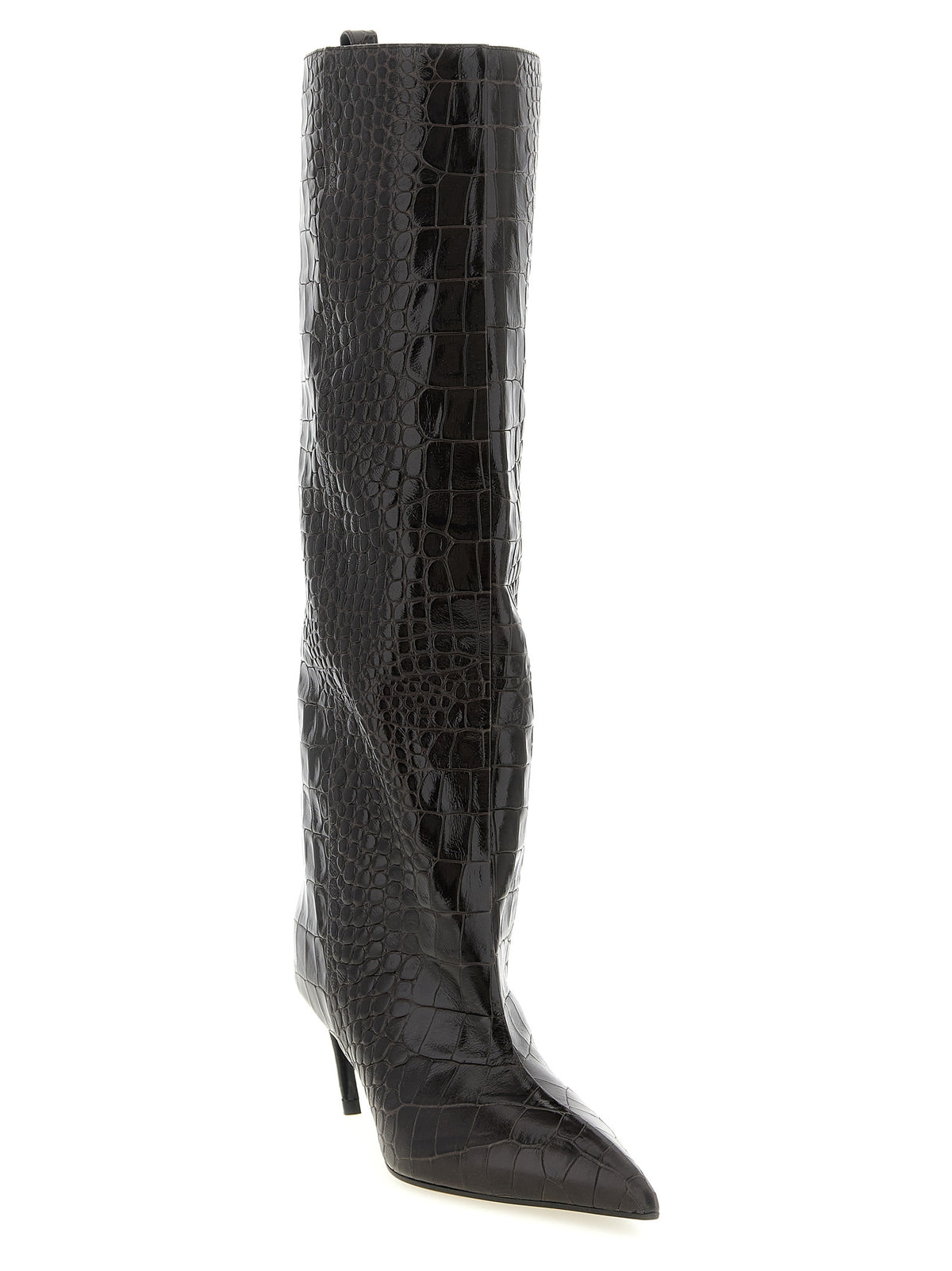 The Attico Brown Bovine Leather Over-the-Knee Boots