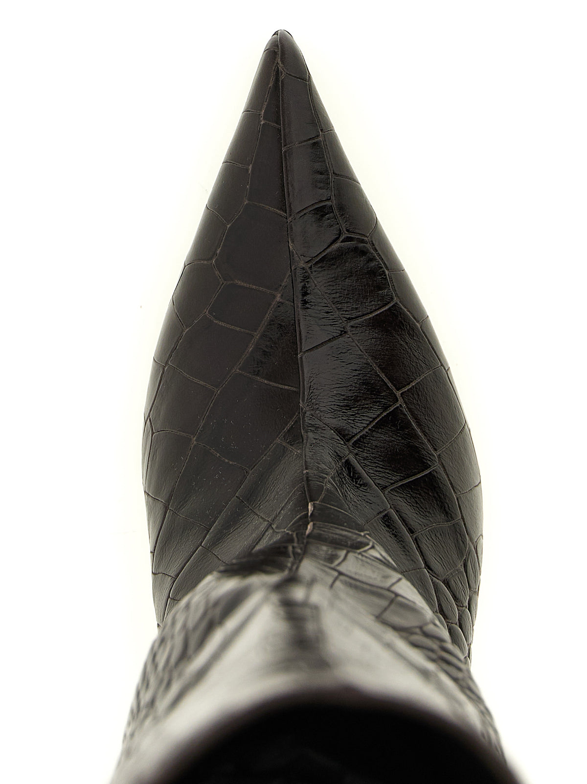 The Attico Brown Bovine Leather Over-the-Knee Boots