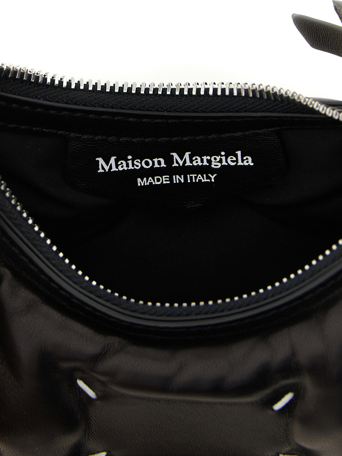Maison Margiela Black Lamb Leather Shoulder Bag