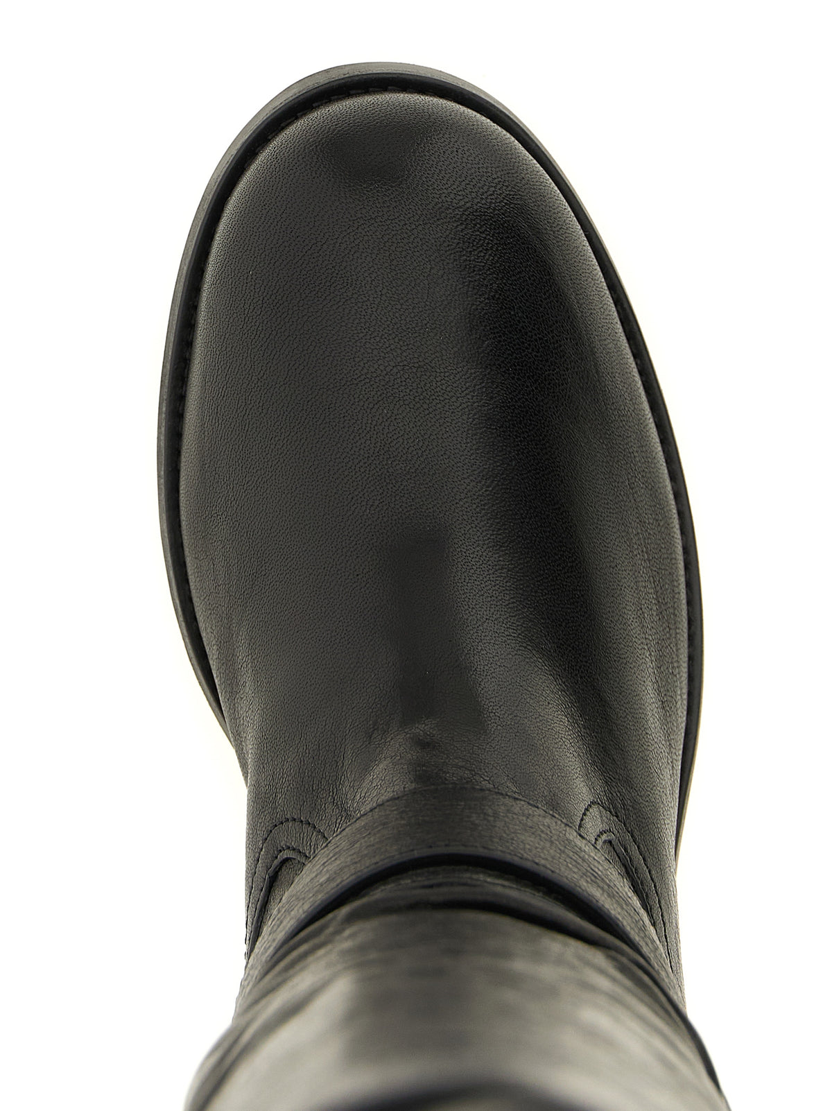 Jimmy Choo Black Leather Over-the-Knee Boots