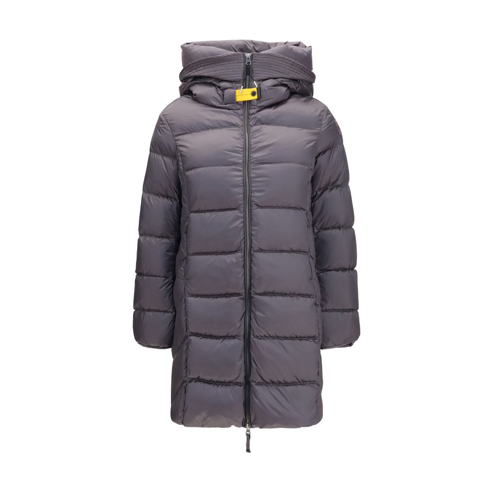 Parajumpers Gray Polyester Full-Length Jacket