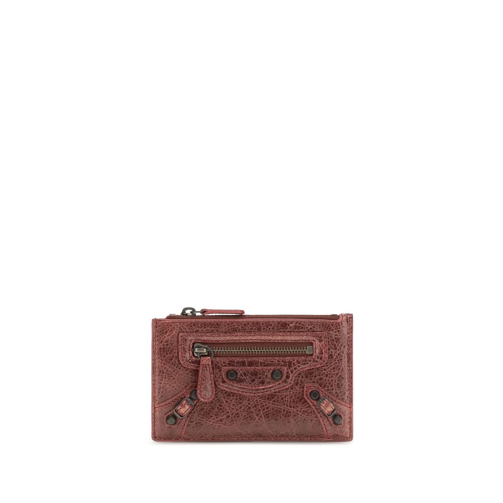 Balenciaga Bordeaux Lamb Wallet