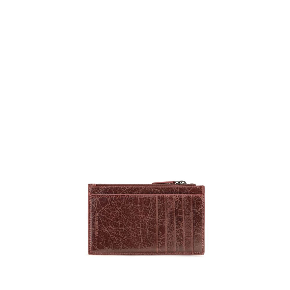 Balenciaga Bordeaux Lamb Wallet