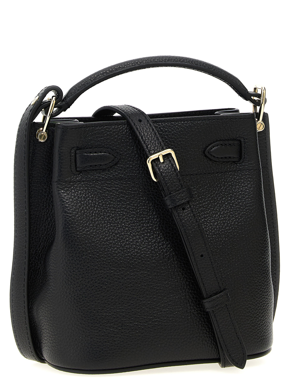 Mulberry Islington Mini Black Calfskin Bucket Bag