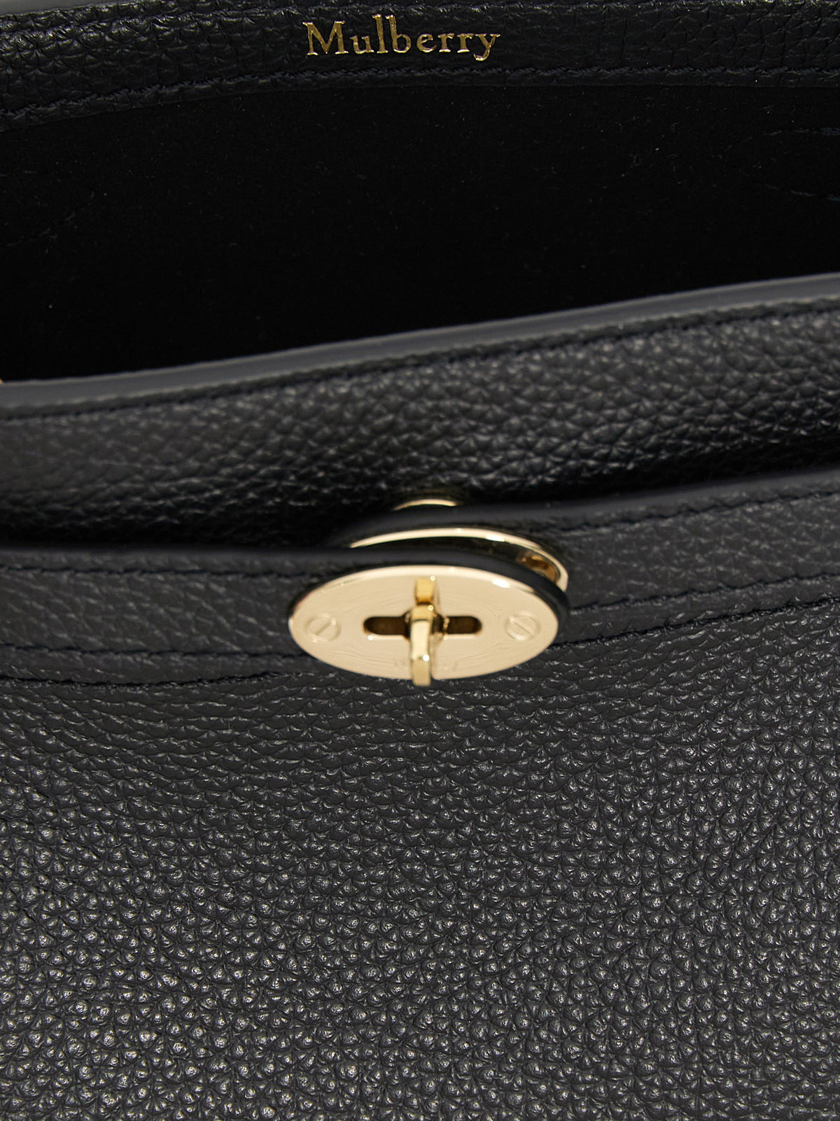 Mulberry Islington Mini Black Calfskin Bucket Bag