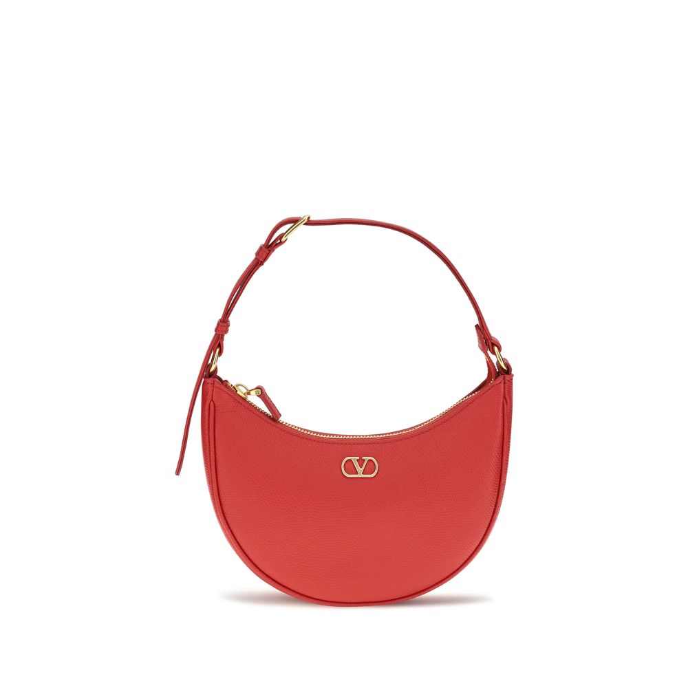 Valentino Garavani Red Calf Leather Shoulder Bag