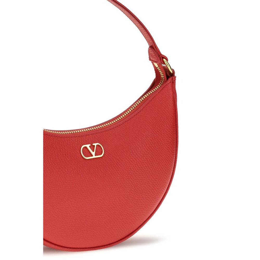 Valentino Garavani Red Calf Leather Shoulder Bag