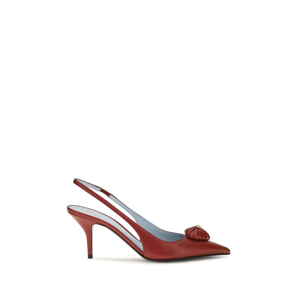 Valentino Garavani Red Calf Leather High Heel Pumps