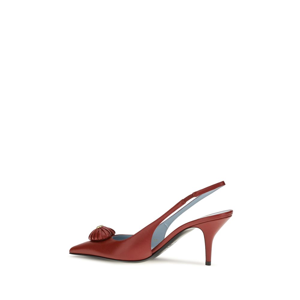 Valentino Garavani Red Calf Leather High Heel Pumps