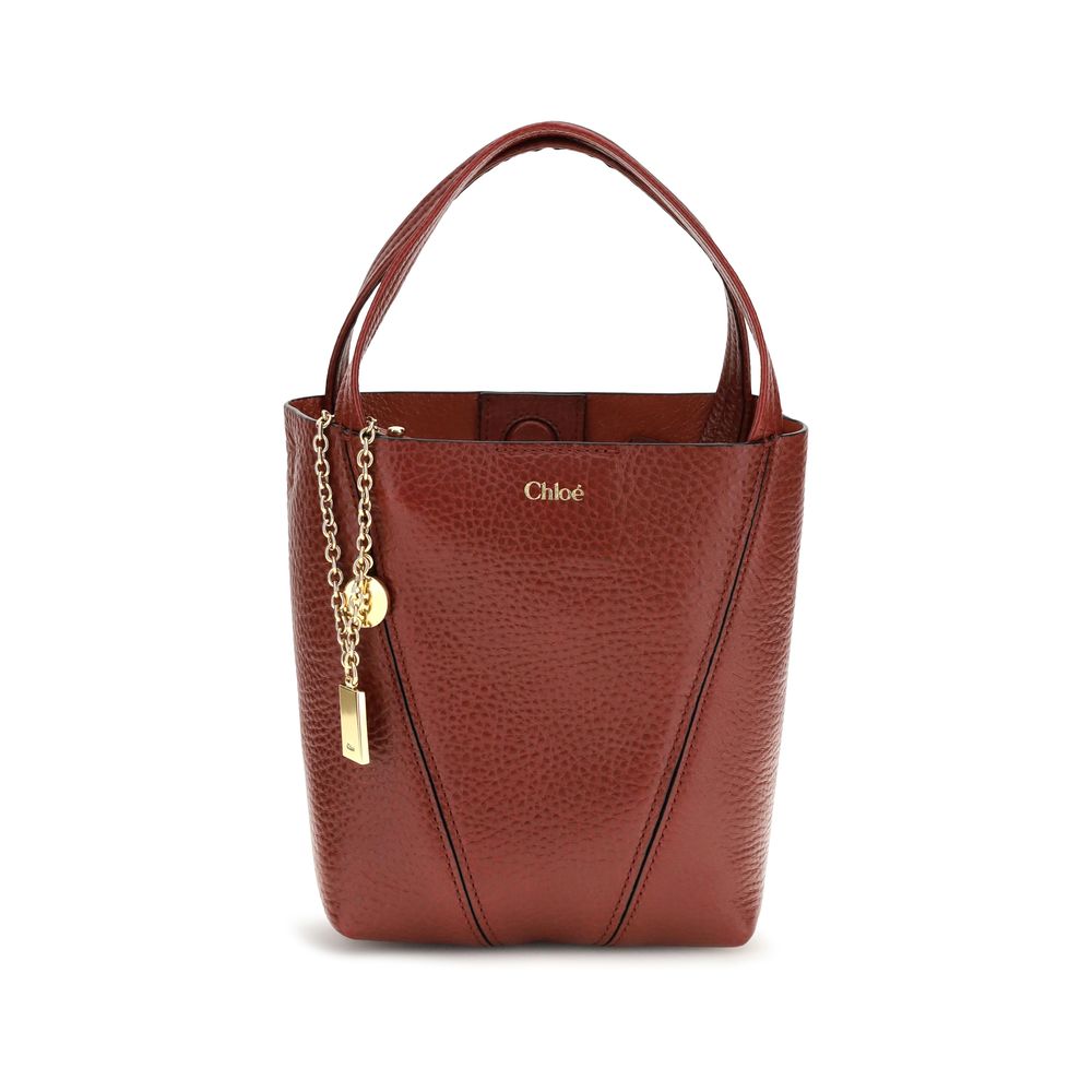 Chloé Red Calf Leather Shoulder Bag