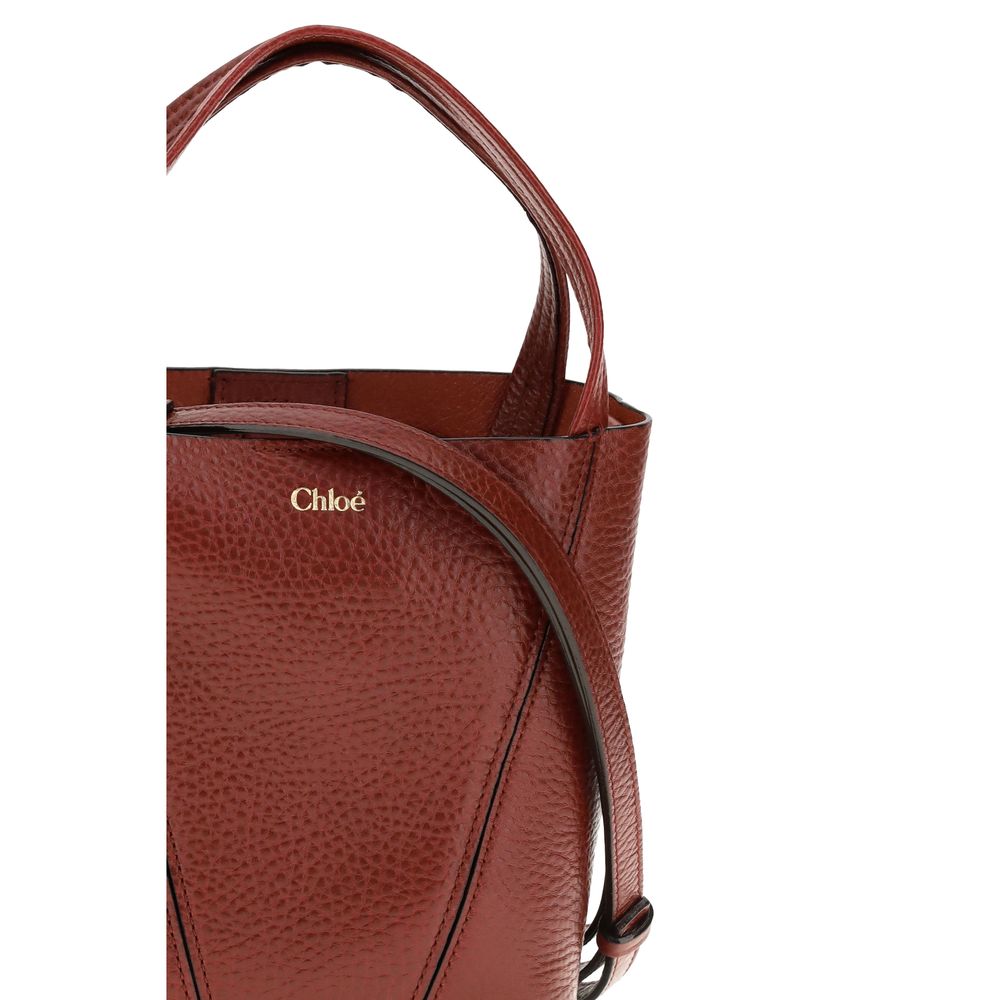 Chloé Red Calf Leather Shoulder Bag