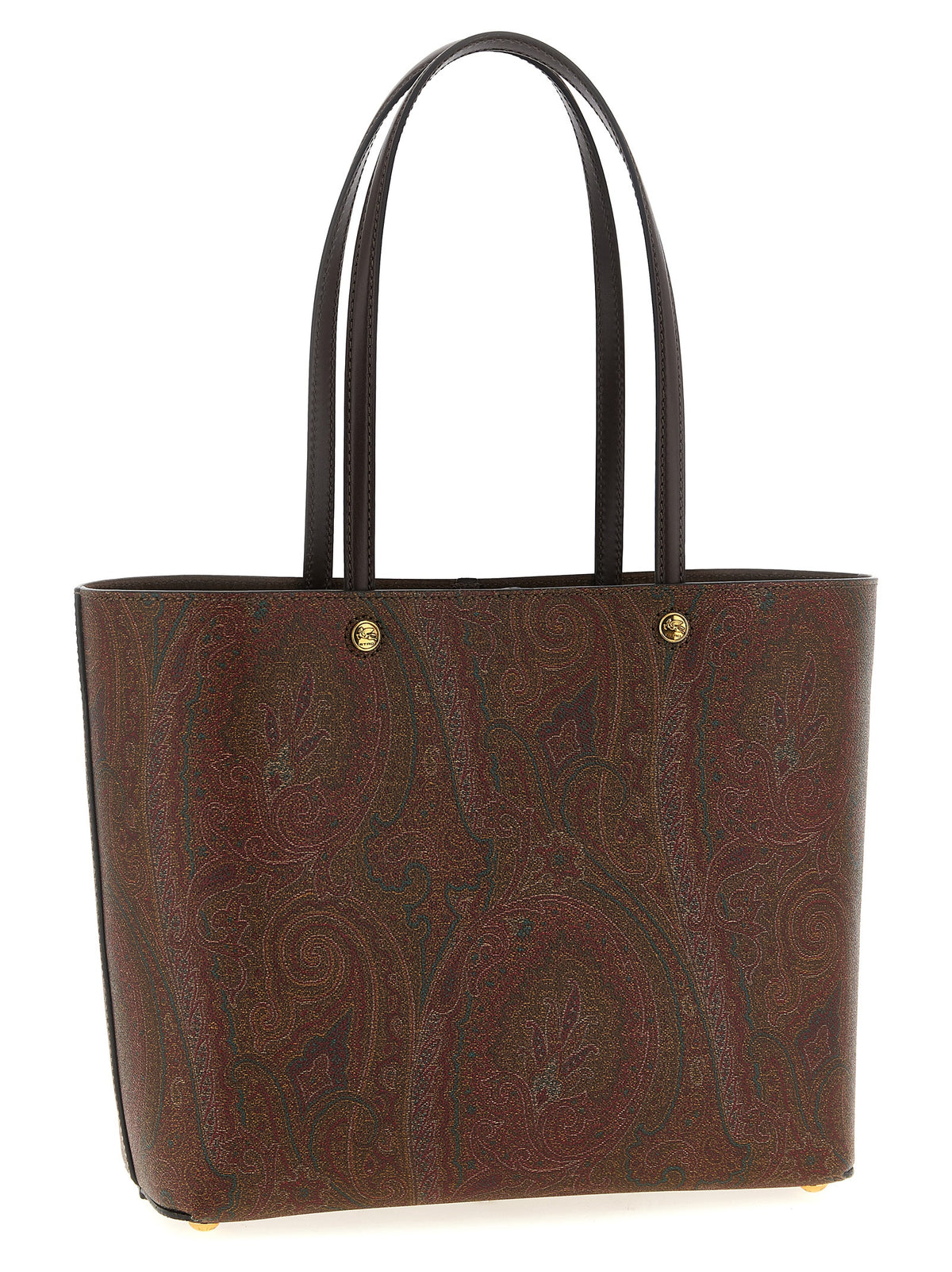 Etro Essential Brown Cotton Tote Bag