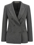 Tagliatore Gray Cashmere Blazer