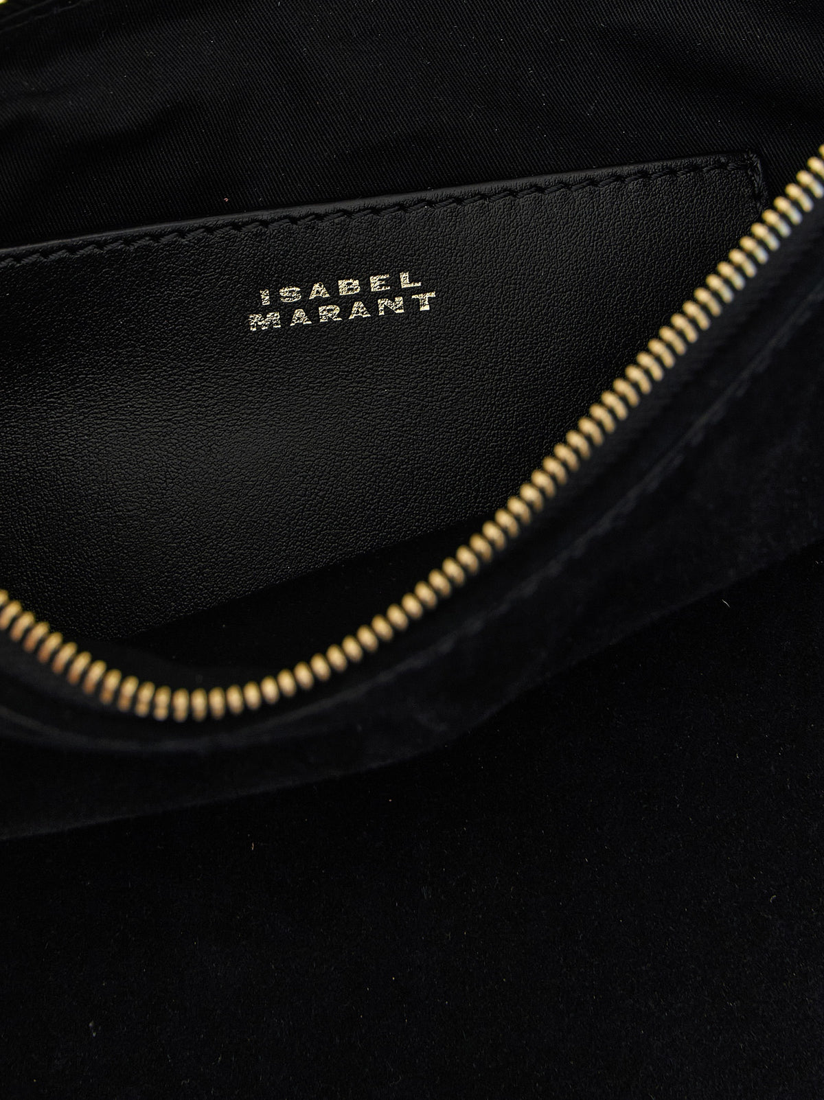 Isabel Marant Black Calfskin Shoulder Bag