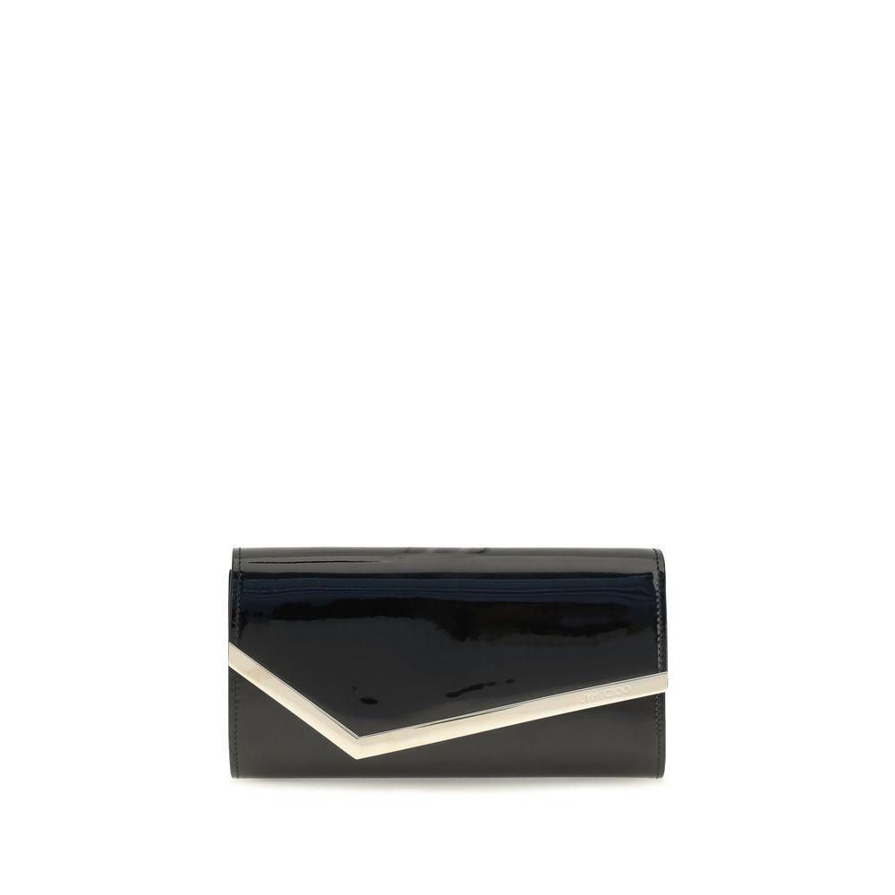 Jimmy Choo Black Calf Leather Clutch Bag