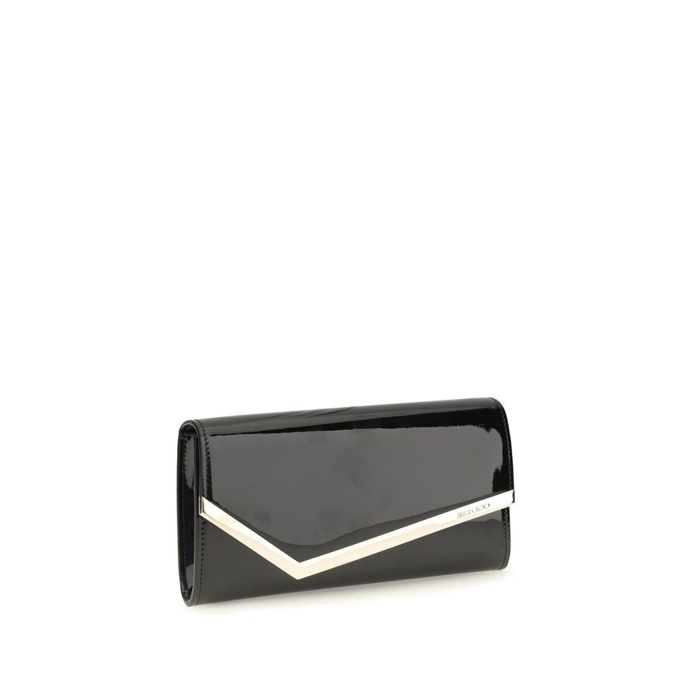 Jimmy Choo Black Calf Leather Clutch Bag