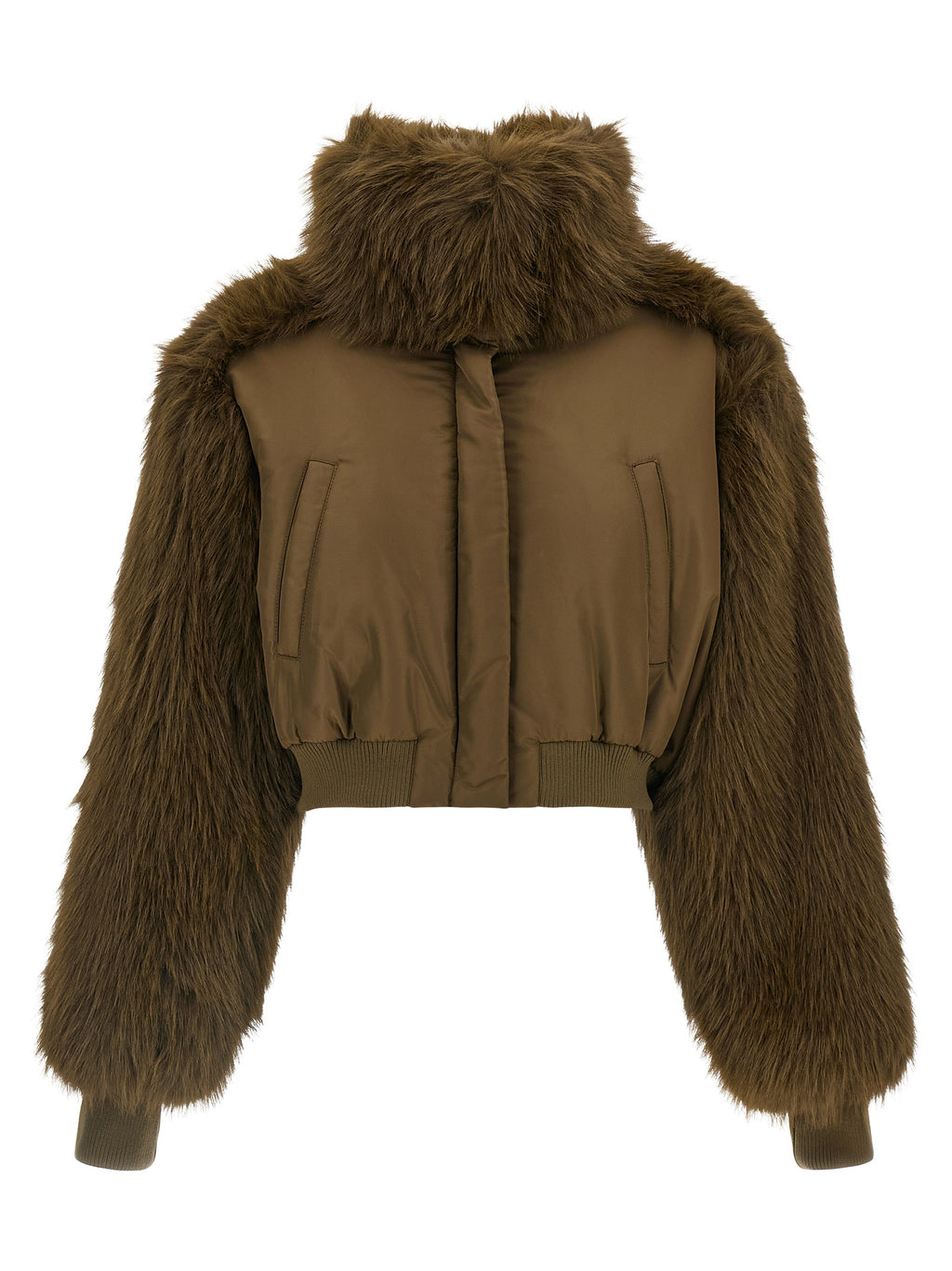 Fabiana Filippi Bicolor Virgin Wool Full-Length Jacket