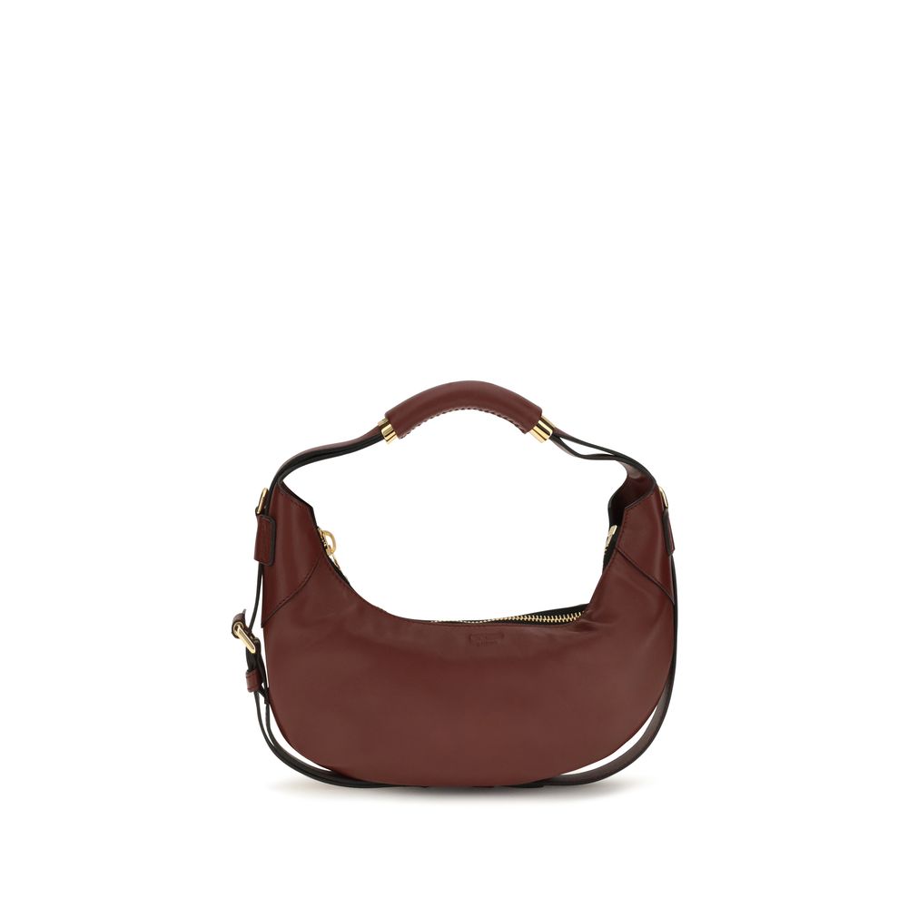Moschino Bordeaux Calf Leather Handbag