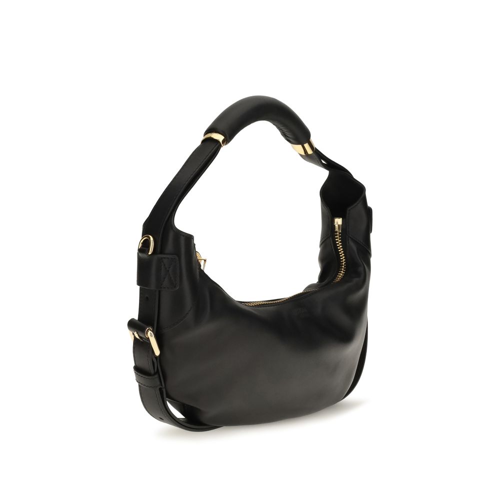 Moschino Black Calf Leather Handbag